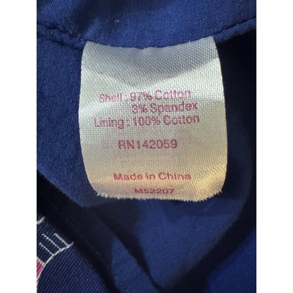 Macbeth Collection Dress Women’s Medium Margaret Joseph’s Nautical Navy Pink - Picture 7 of 8